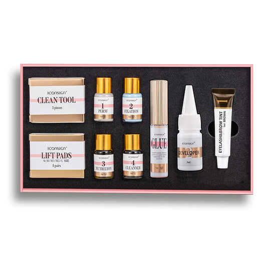 Lash lift and eyebrow tint kit full set